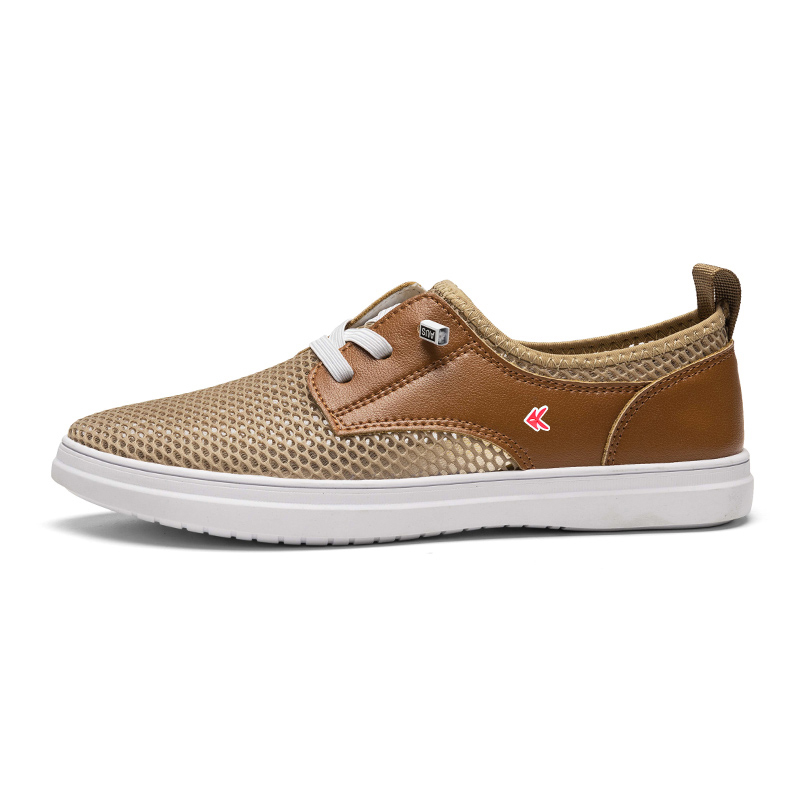 

ZAMST Низкие повседневные туфли мужские бежево-коричневые, цвет Beige Brown