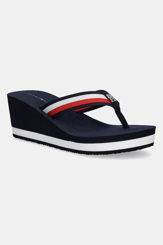 Шлепки TH Corporate Wedge Beach Sandal Tommy Hilfiger, темно-синий