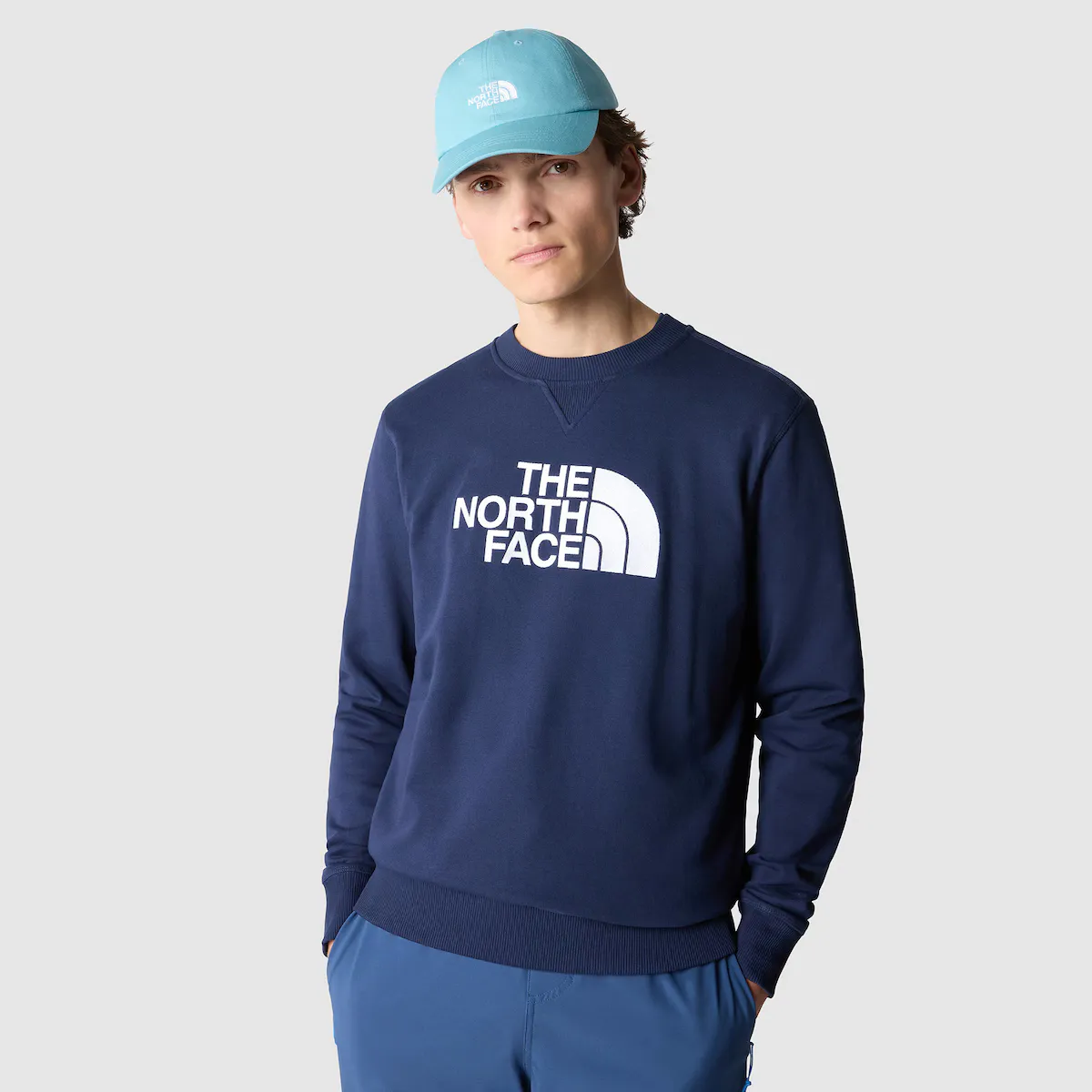 

Мужская толстовка The North Face Drew Peak Crew Light, темно-синий