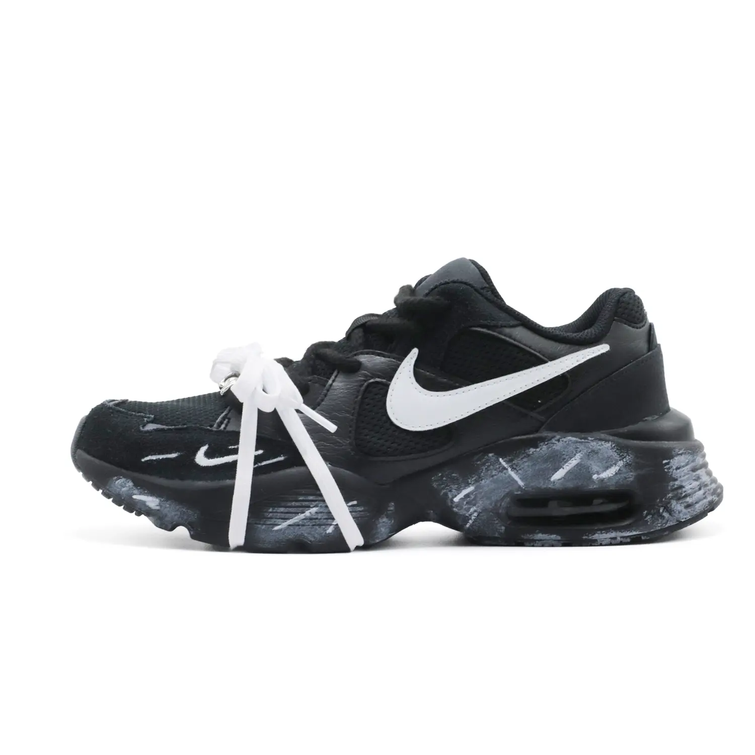 

Nike Кроссовки Air Max Fusion Anti Slip с низким верхом, износостойкие, мужские, черные