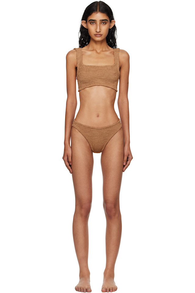 

Тан Ксандра бикини Hunza G, Metallic Cocoa