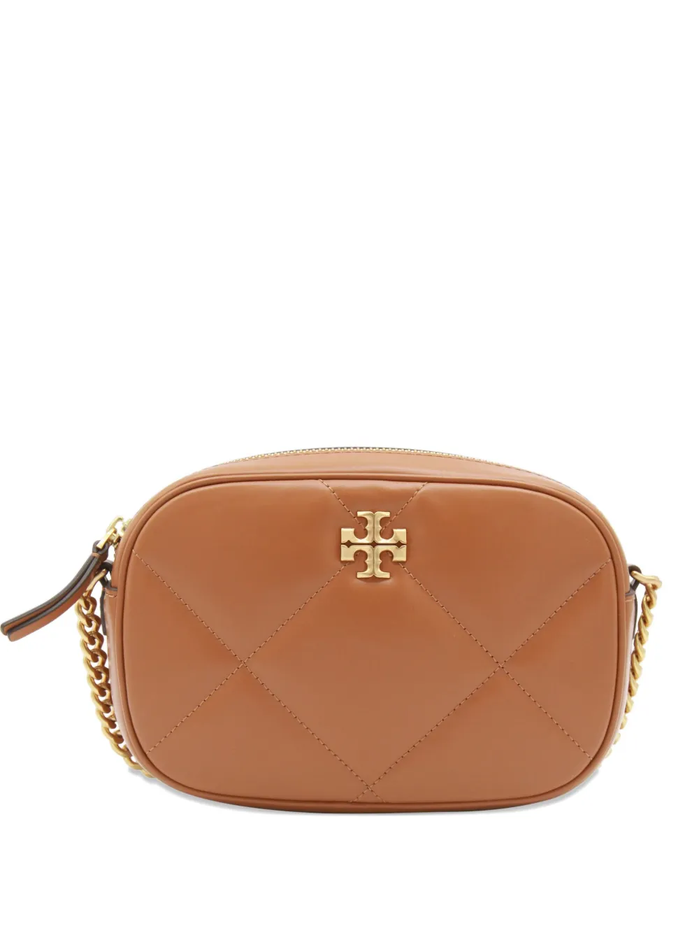 

Мини-сумка с цепочным ремешком и стеганым узором Tory Burch, коричневый