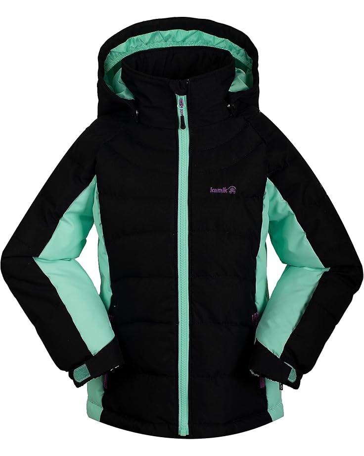 

Куртка Kamik Kids Aayla Synthetic Down Jacket, цвет Black/Cabbage