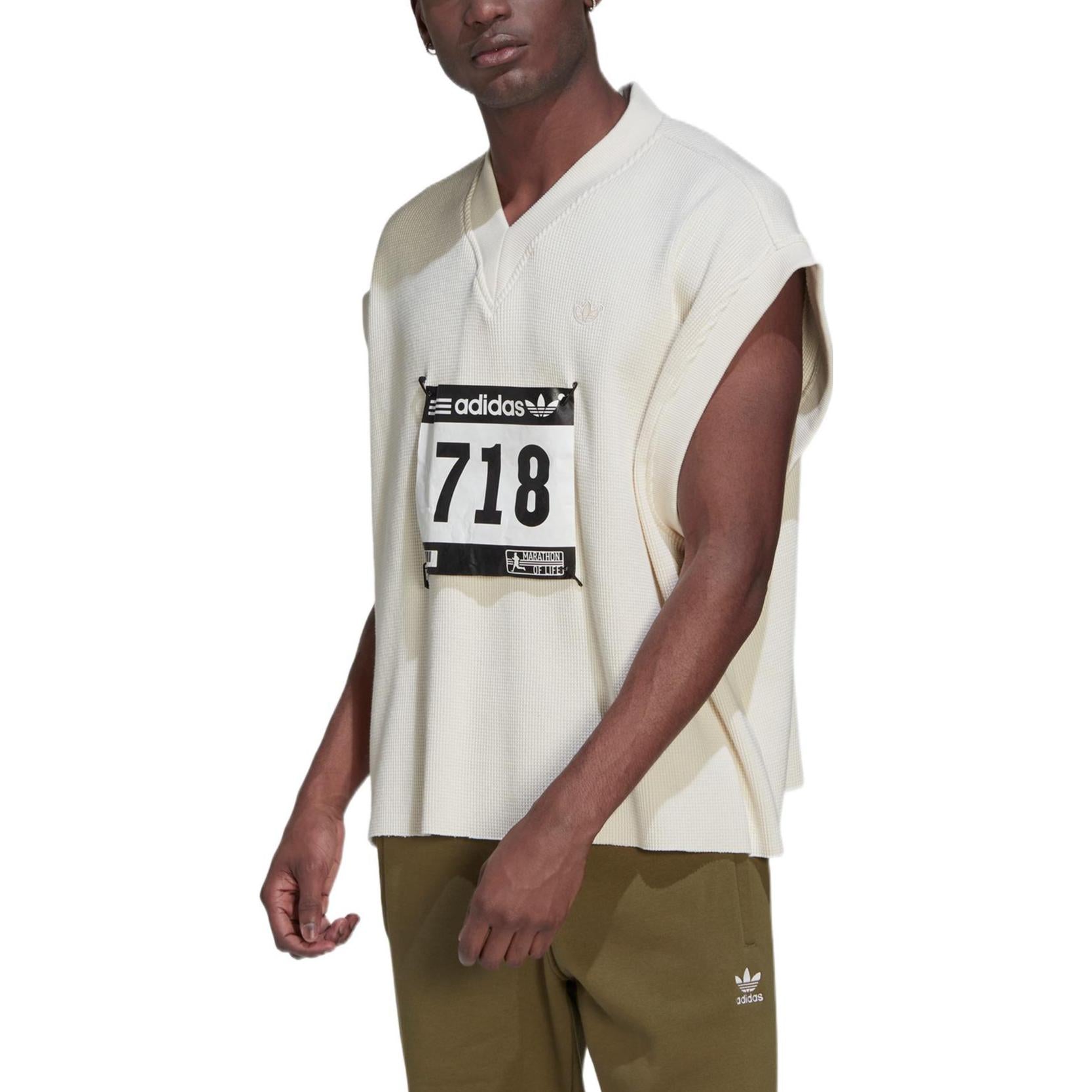 Жилет adidas originals Blue Version Detachable Solid Color Athleisure Casual Sports V neck Vest Pink White — фото 2