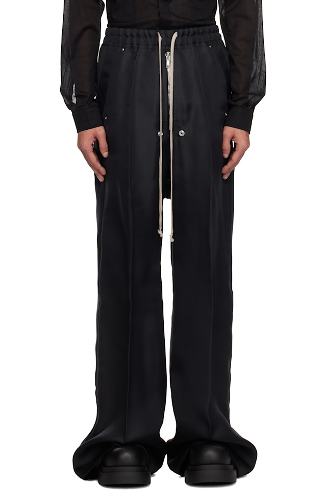 

Голливудские брюки с широким поясом Bela Rick Owens, черный