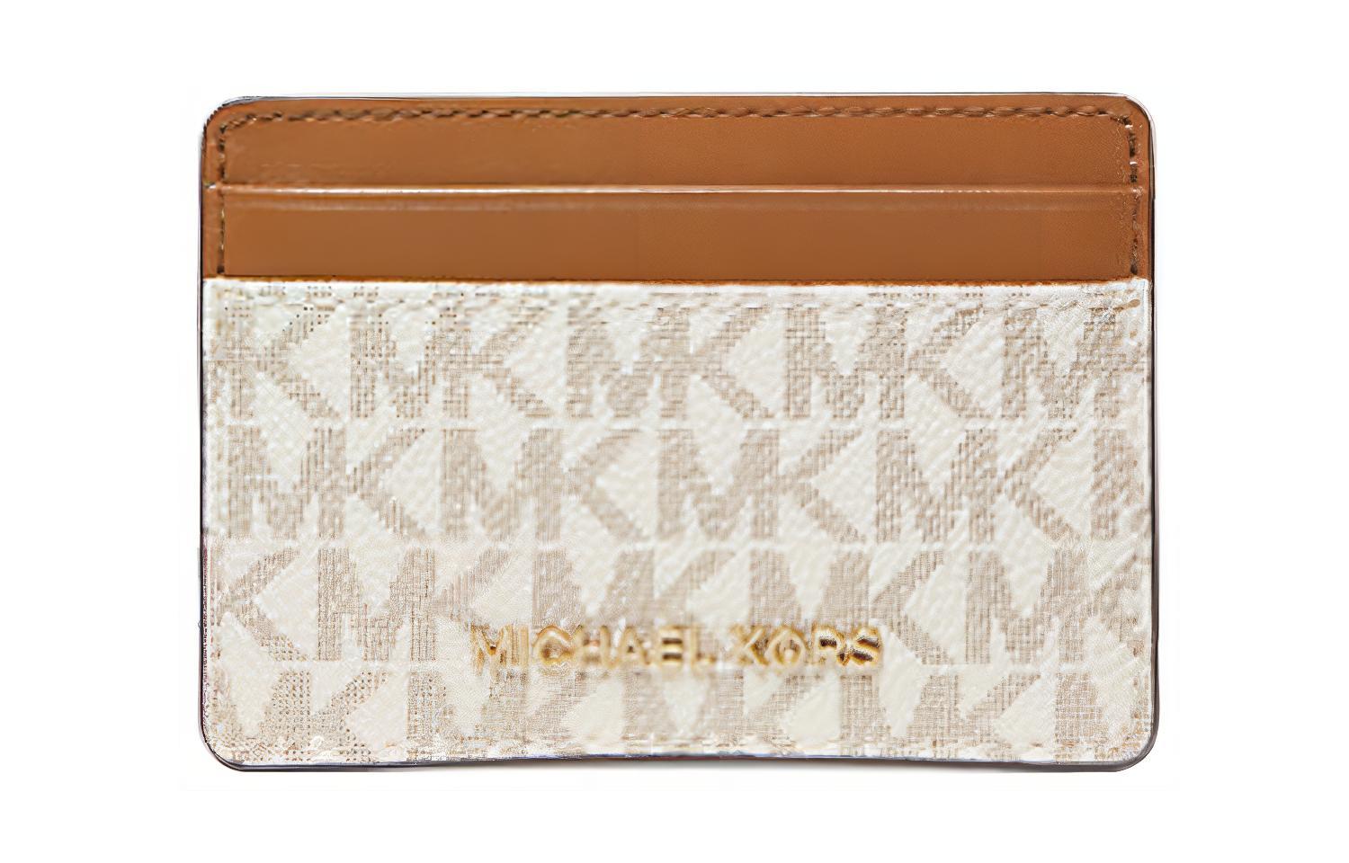 

MICHAEL KORS Кожаный кошелек для карт женский ванильный