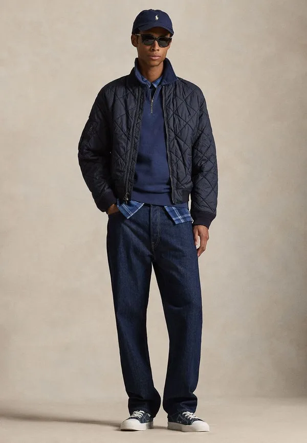 Толстовка из флиса с петлевой структурой и молнией до середины груди Polo Ralph Lauren, Cruise Navy — фото 2