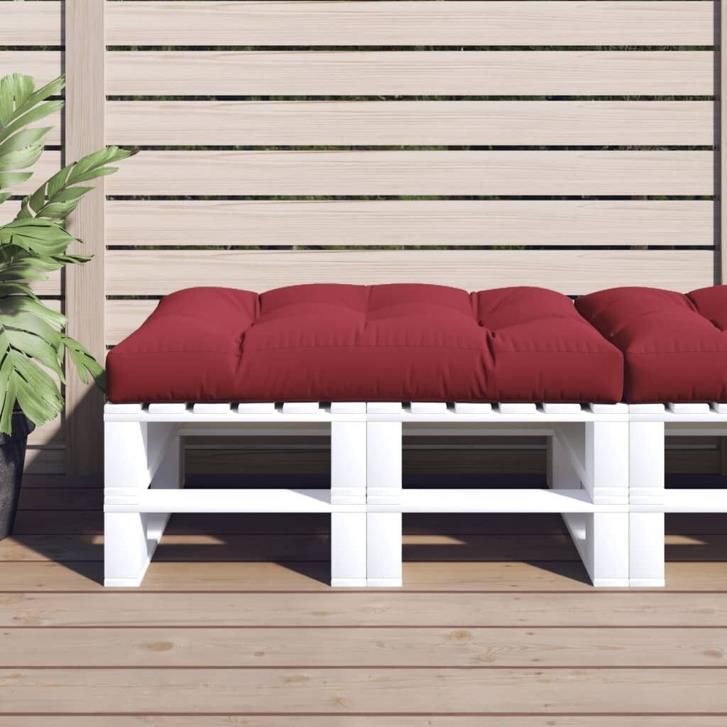 

Подушка-поддон винно-красный 60х60х8 см ткань Оксфорд DKD HOME DECOR, черный