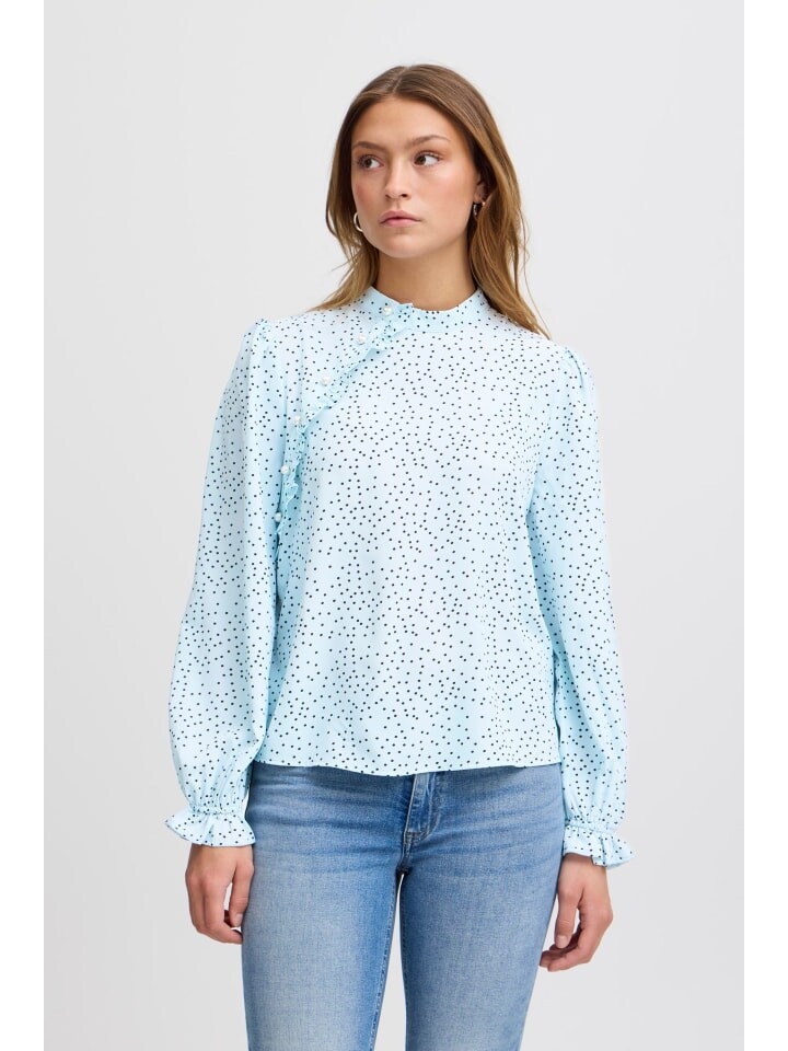 

Блуза ICHI Langarmbluse IXTANYA LS 20122656 Modische Bluse mit Rüsschen in