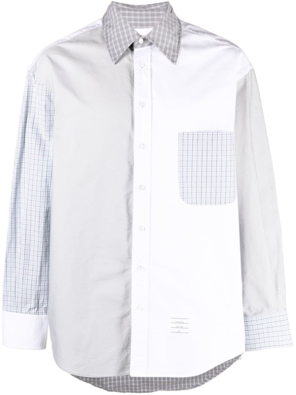 

Thom Browne рубашка с длинными рукавами и полосками 4-Bar, белый