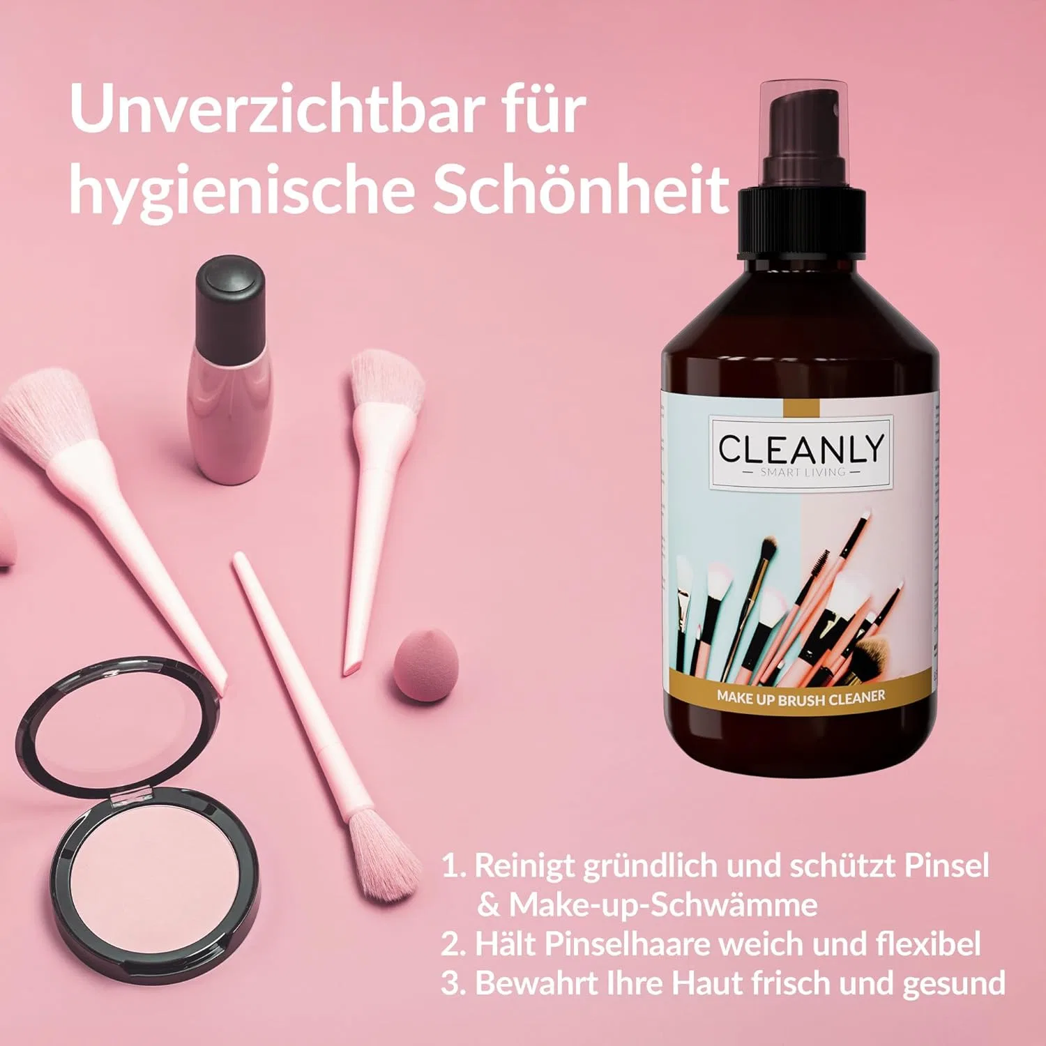Натуральный очиститель для кистей Cleanly 250 мл Cleanly — фото 4