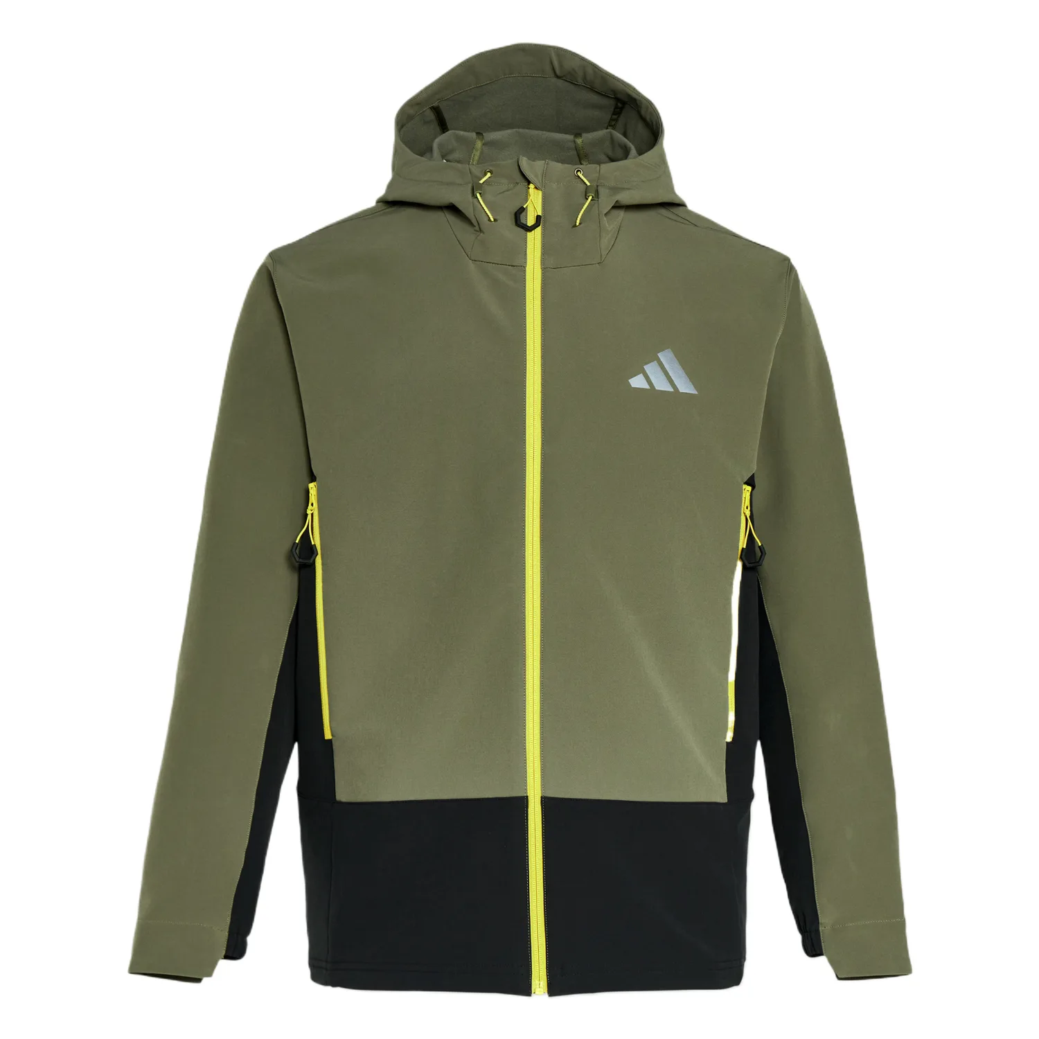 Adidas Куртка мужская ClimaWarm Strata с капюшоном, оливково-зеленый/черный