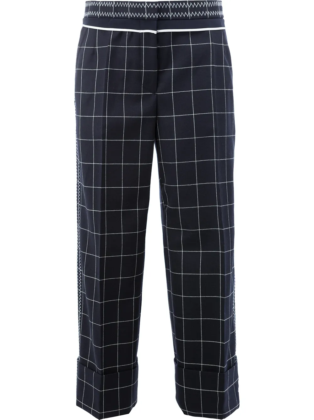 

Брюки в клетку THOM BROWNE, синий