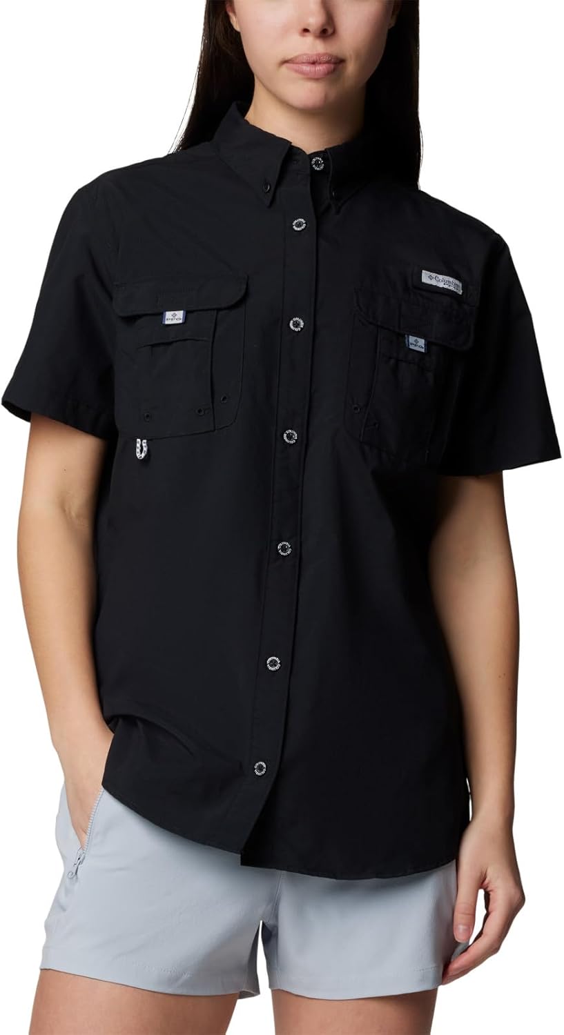 

Женская рубашка Columbia PFG Bahama II с коротким рукавом, Black