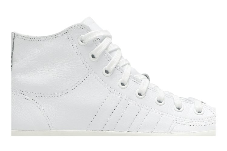 Кроссовки Adidas Nizza RF High Recon Leather 'Triple White', белый — фото 2