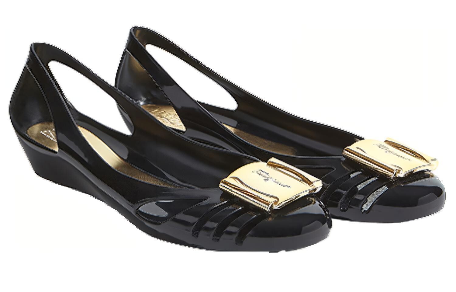 Женские повседневные туфли Jelly женские черные Ferragamo — фото 3