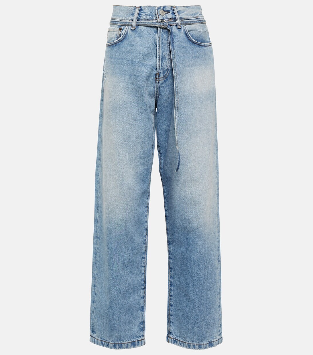 

Прямые джинсы Toj 1991 с высокой посадкой ACNE STUDIOS, синий