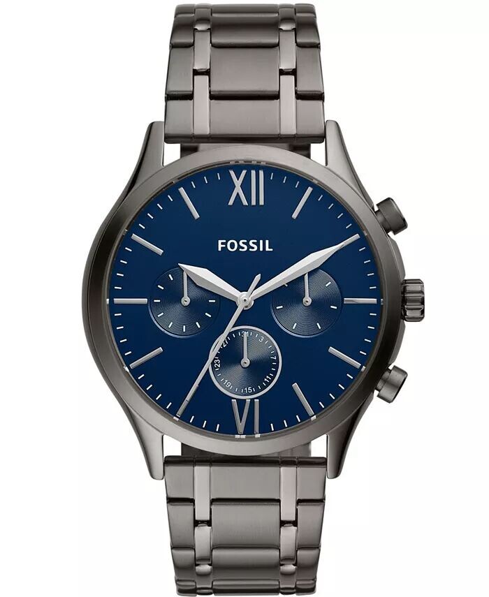 

Мужские многофункциональные часы Fenmore темно-серого цвета с браслетом, 44 мм Fossil