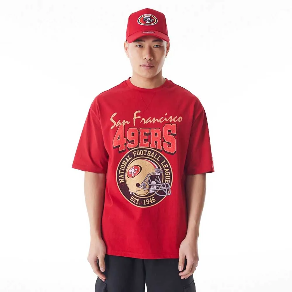 

Футболка New Era NFL Helmet Grphc Oversized San Francisco 49Ers, красный