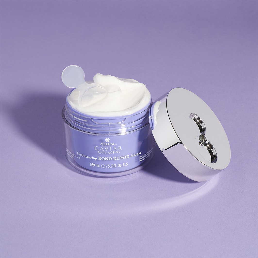 Маска для волос caviar anti-aging restructuring bond repair masque Alterna, объем 169 мл — фото 4