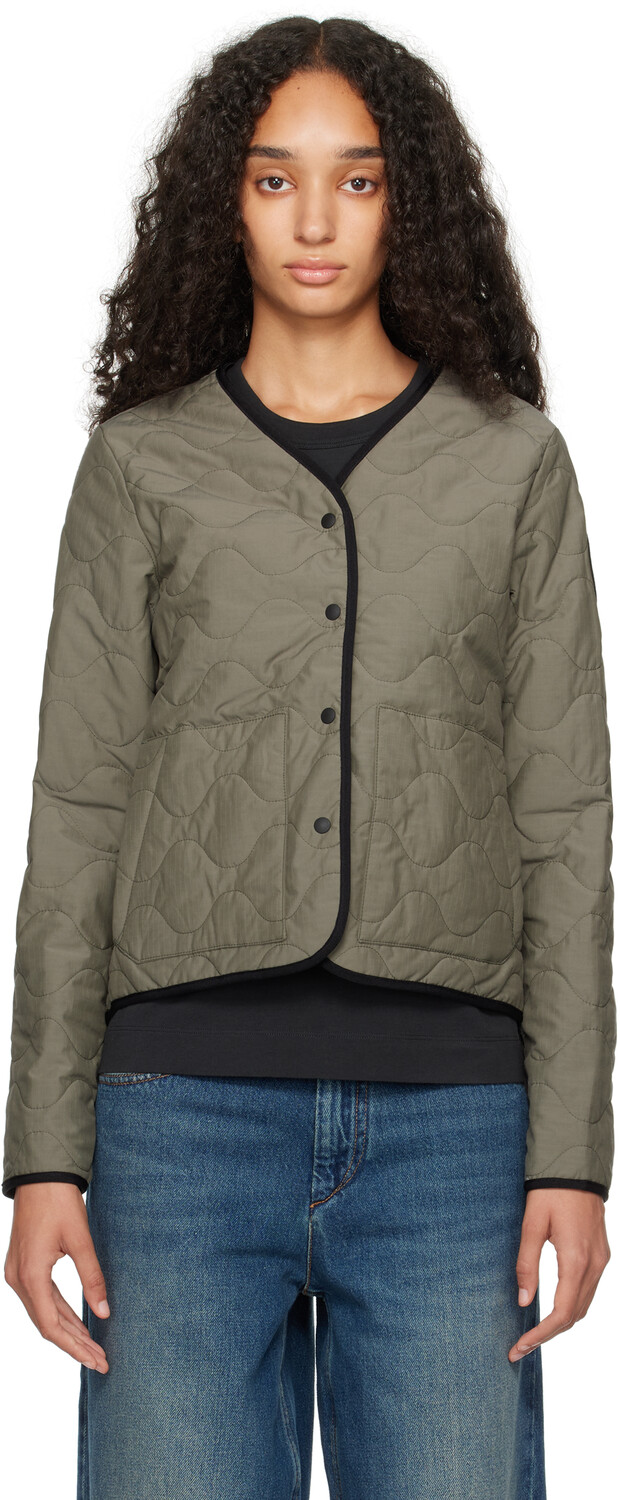 

Двусторонняя куртка цвета хаки «Black Label» Annex Liner Canada Goose