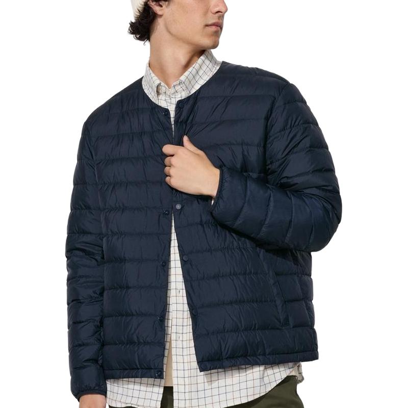 

UNIQLO Пуховик мужской темно-синий, Navy Blue