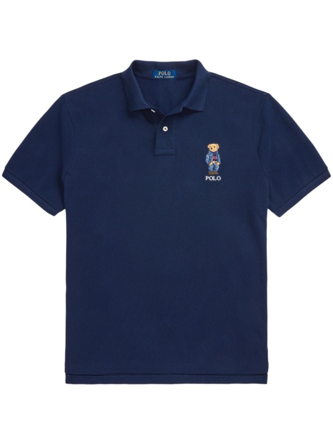 

Polo Ralph Lauren рубашка поло с декором Polo Bear, синий