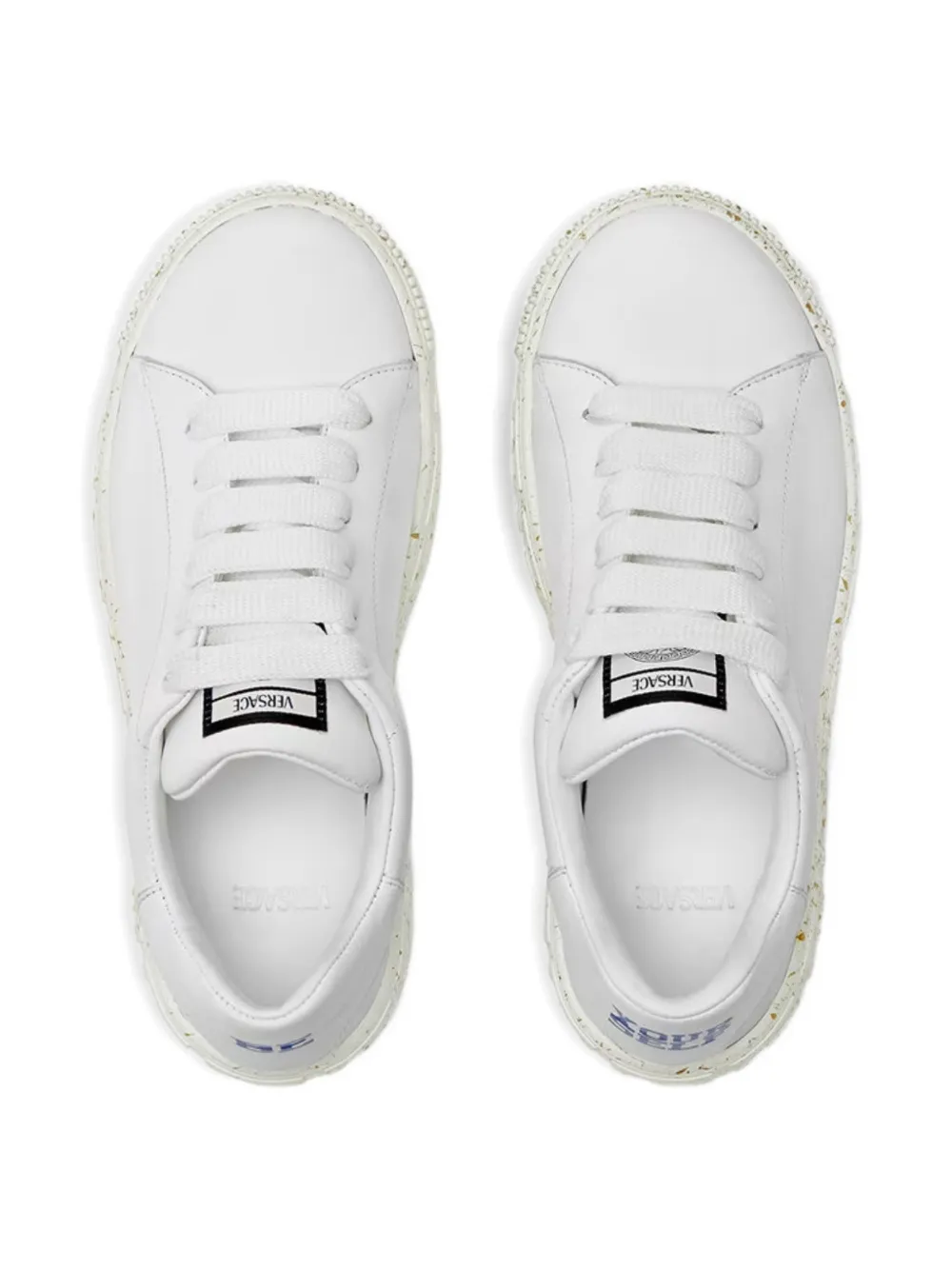Кроссовки на шнуровке Versace Kids, белый — фото 2