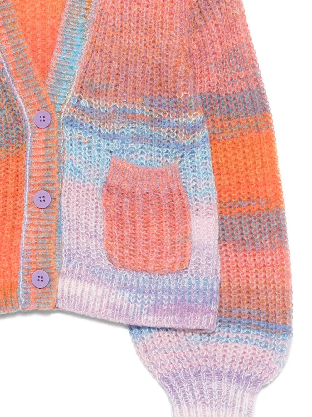 Кардиган с объемными рукавами Stella Mccartney Kids, оранжевый — фото 3