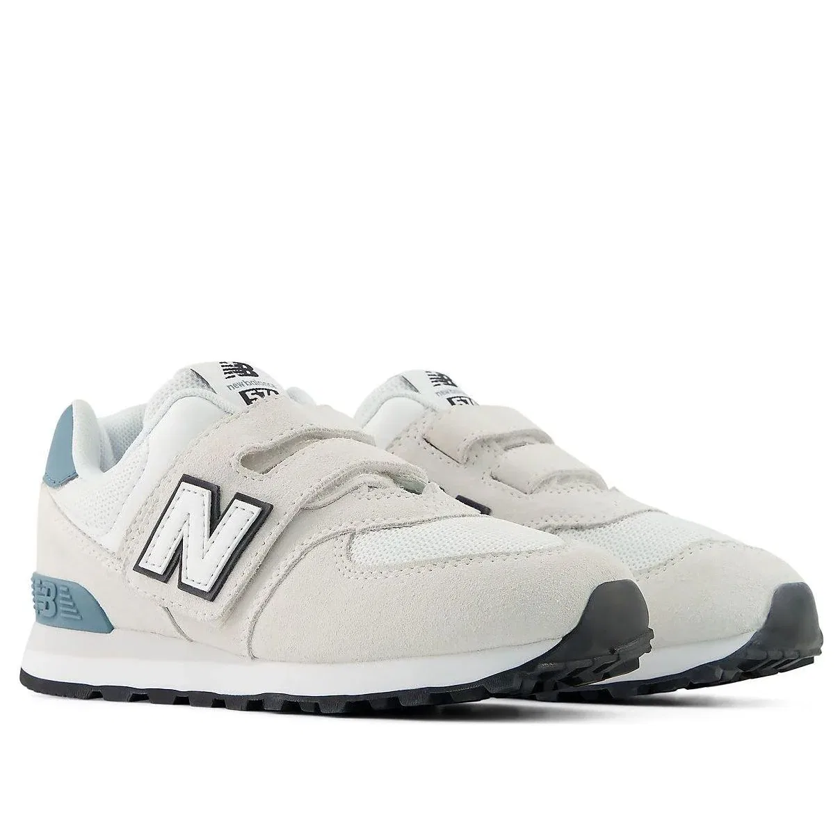 Кроссовки New Balance 574 Tieless 'Mirror Grey White' P5746WH, серый — фото 4