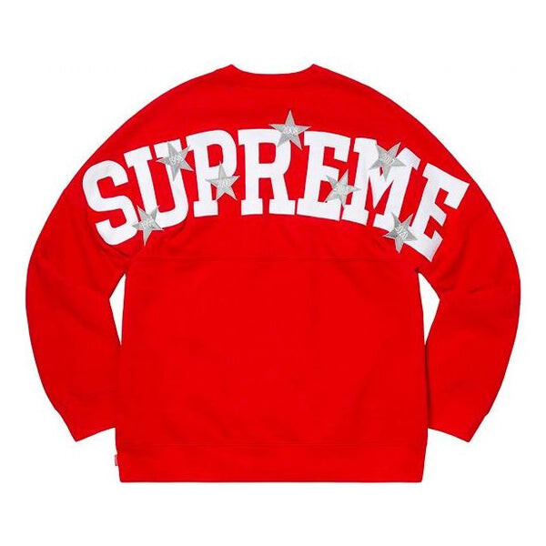 Толстовка stars crewneck 'red white' Supreme, красный — фото 2
