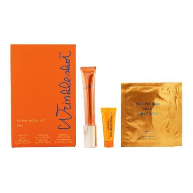 

Набор для ухода за кожей против морщин и для их предотвращения сыворотки для осветления темных пятен 20г+сыворотки 9г+маска для шеи 2 шт POLA