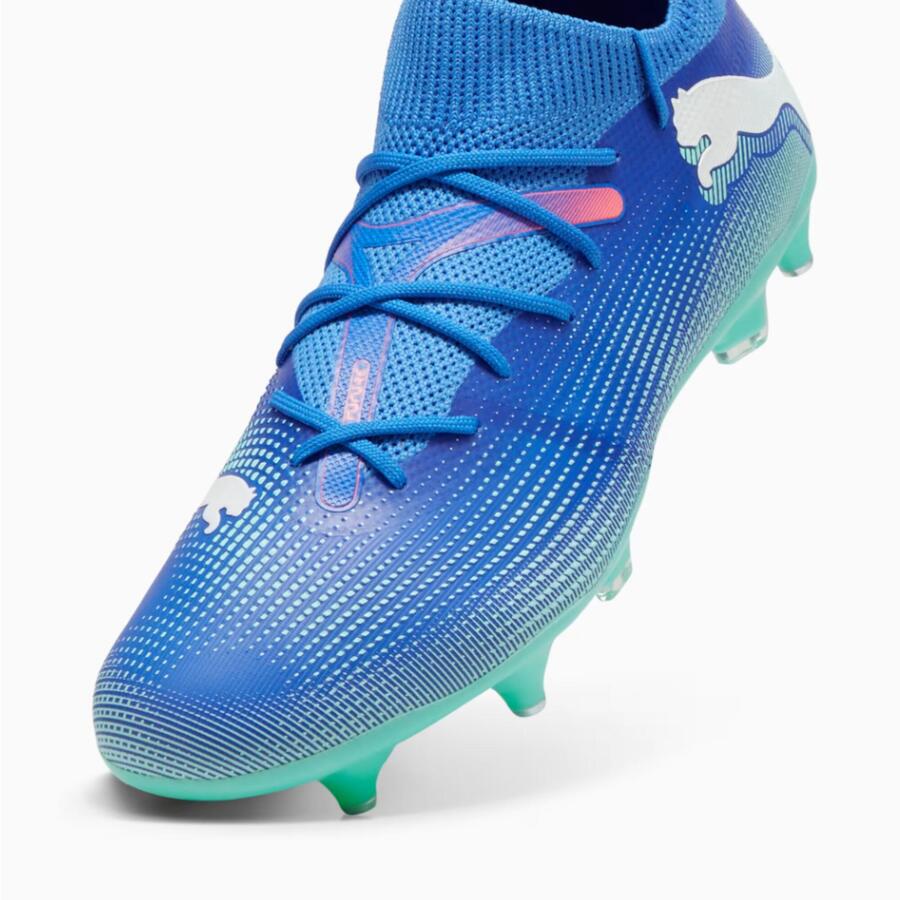 Бутсы для футбола женские/мужские SG - PUMA Future Match синие — фото 3