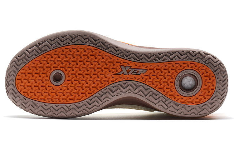 XTEP Light Attack 2nd Generation-V3 Противоскользящие Баскетбольные Кроссовки Низкие Мужские Sail White/Lava Orange — фото 3