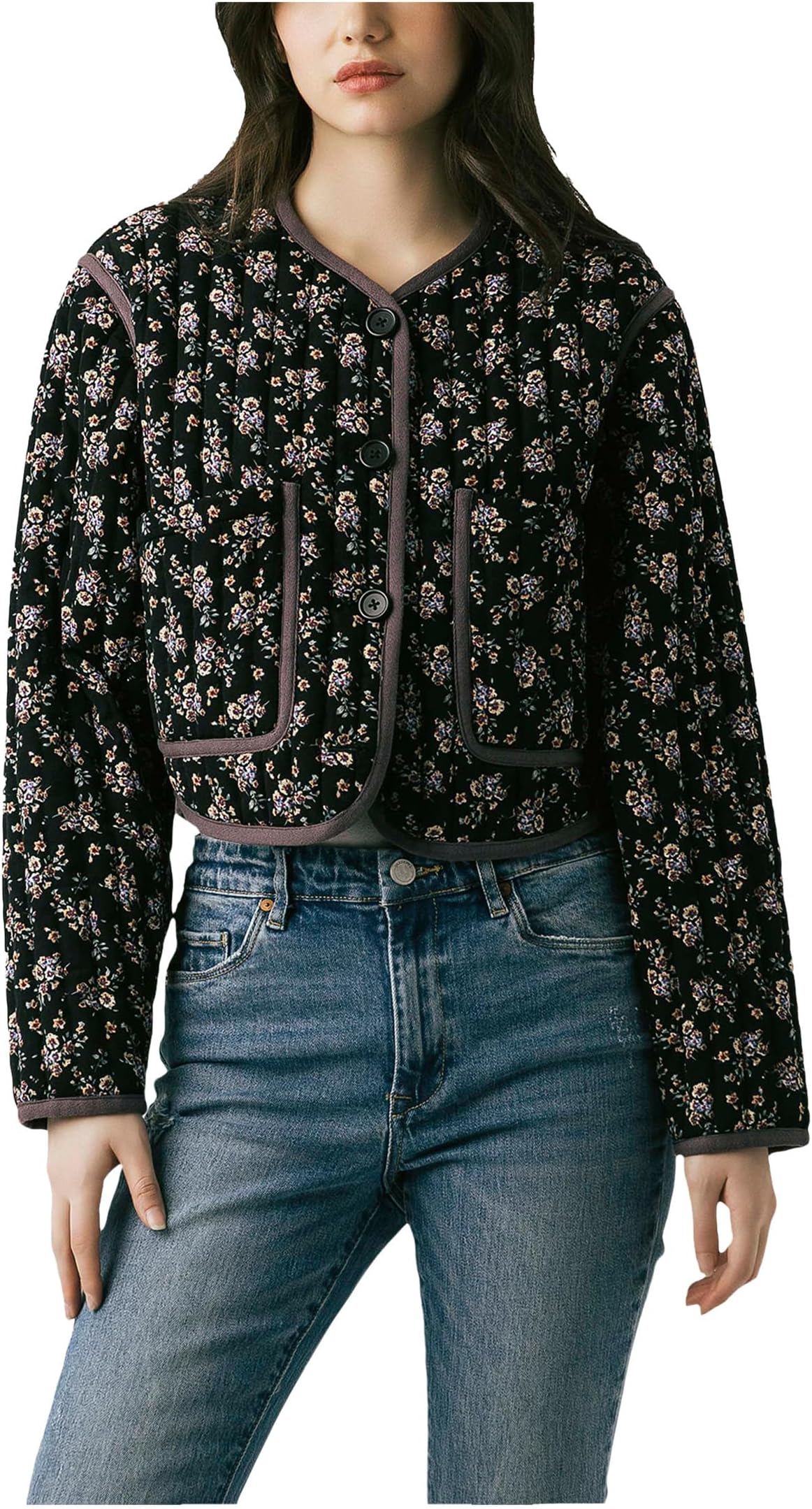 

Куртка Blank NYC Fall Bloom Floral Quilted Jacket, цвет Multicolor