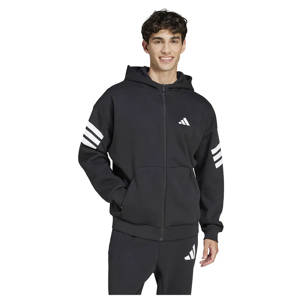 

Толстовка adidas Future Icons 3 Stripes full zip, черный