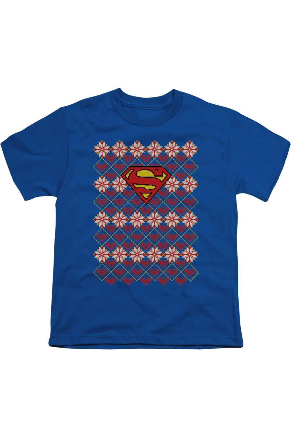 

Футболка с коротким рукавом "Superman" рождественская для детей Gildan, синий