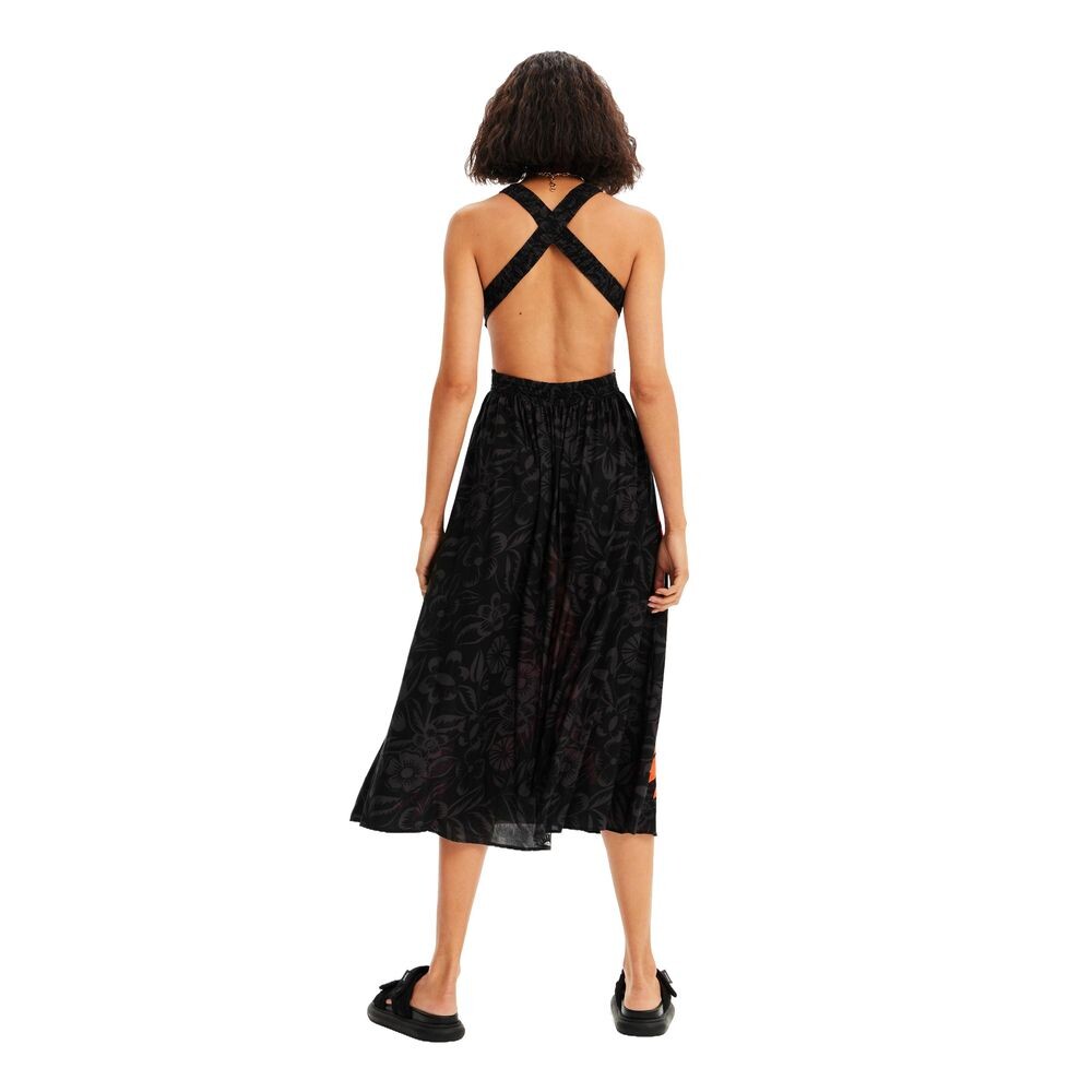 

Черный вискозный купальник Desigual