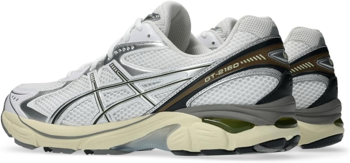 Кроссовки ASICS GT-2160 для взрослых, унисекс, белый/желтый/светло-желтый — фото 4