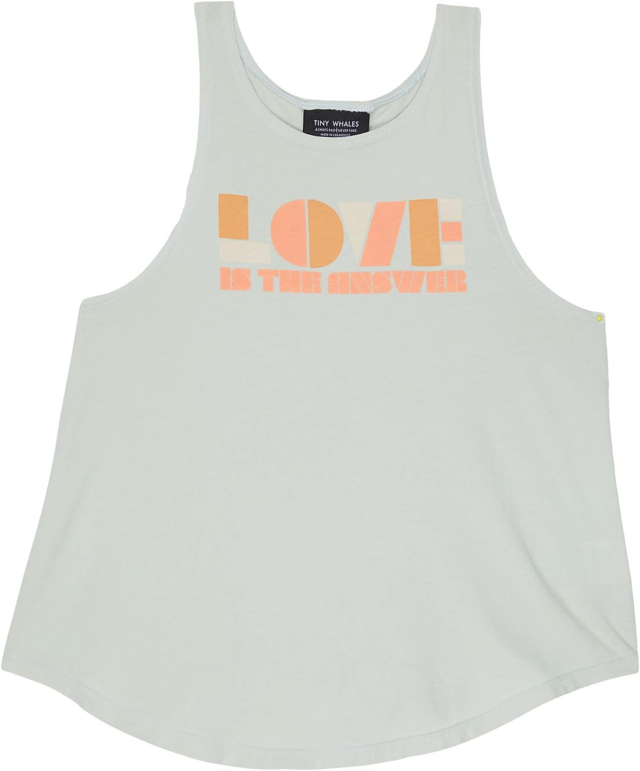 

Пуловер Tiny Whales Love Is The Answer Tank Top, цвет Seaglass