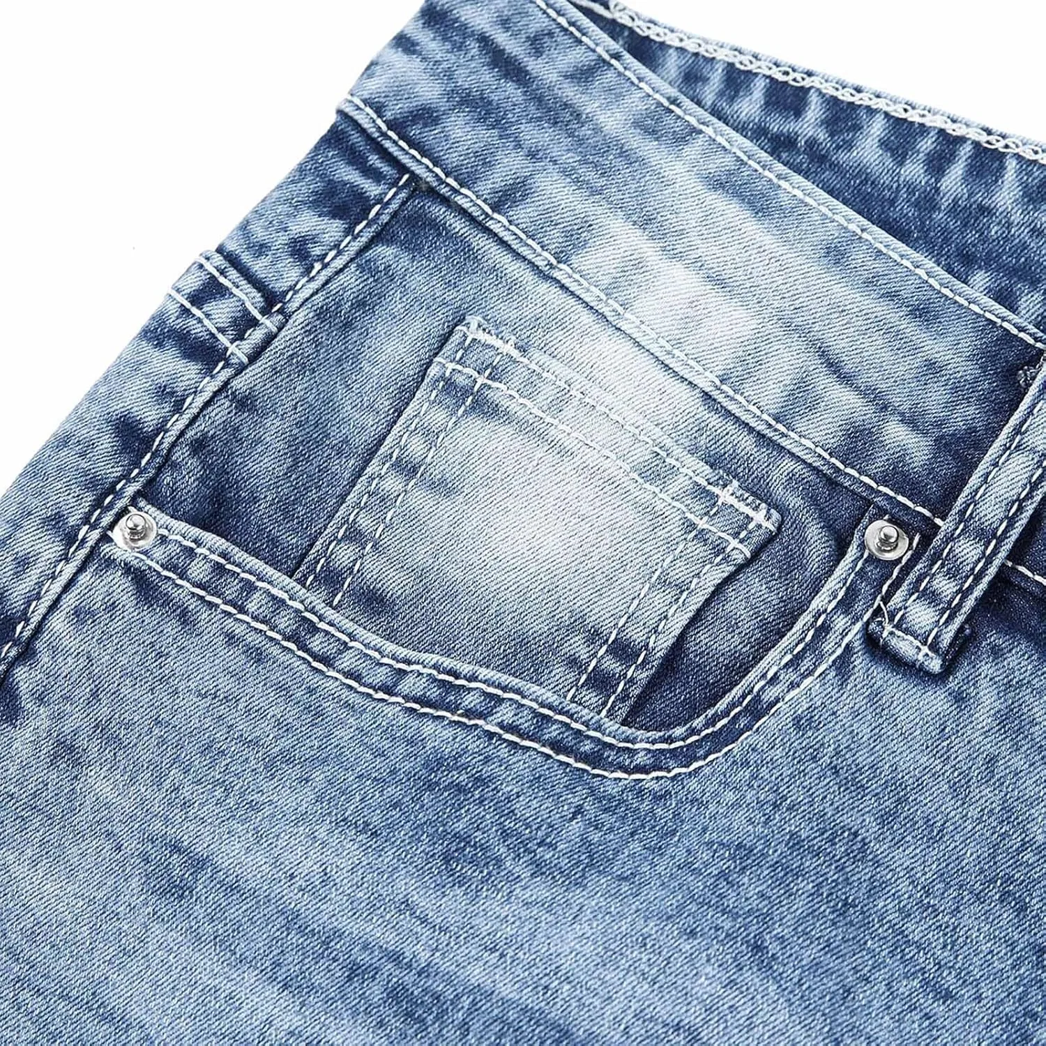 Джинсы клеш мужские Light Blue — фото 4