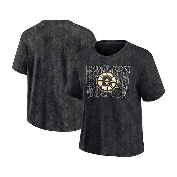 

Женская футболка Boston Bruins с эффектом потертости черного цвета Fanatics, Черный, Женская футболка Boston Bruins с эффектом потертости черного цвета Fanatics