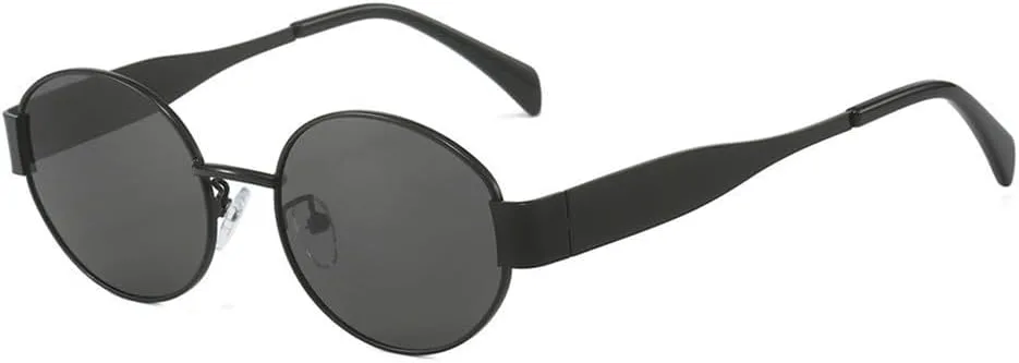 

Солнцезащитные очки UV400 - овальные, в стиле металлик, с градиентной расцветкой, для женщин и мужчин, для бега и занятий спортом на открытом воздухе UYPTK, Bk-gy