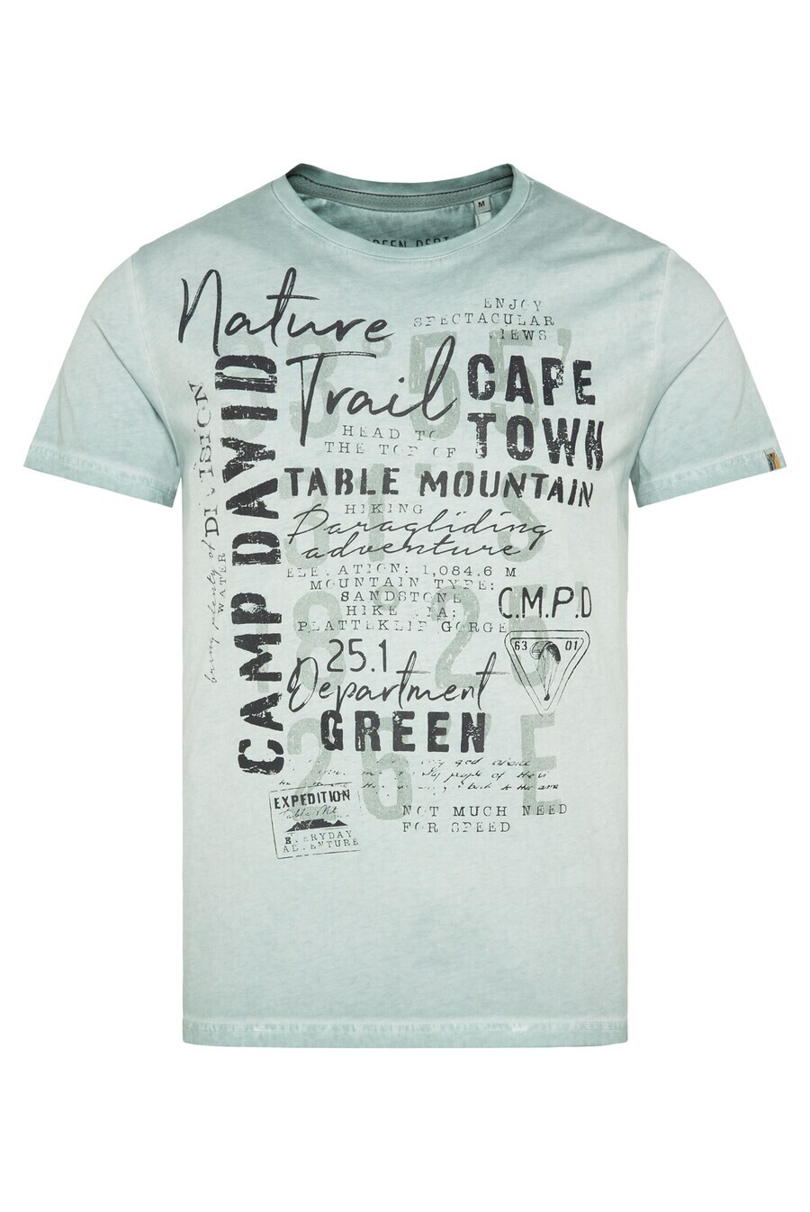

Классическая футболка CAMP DAVID Shirt Paragliding, мятный