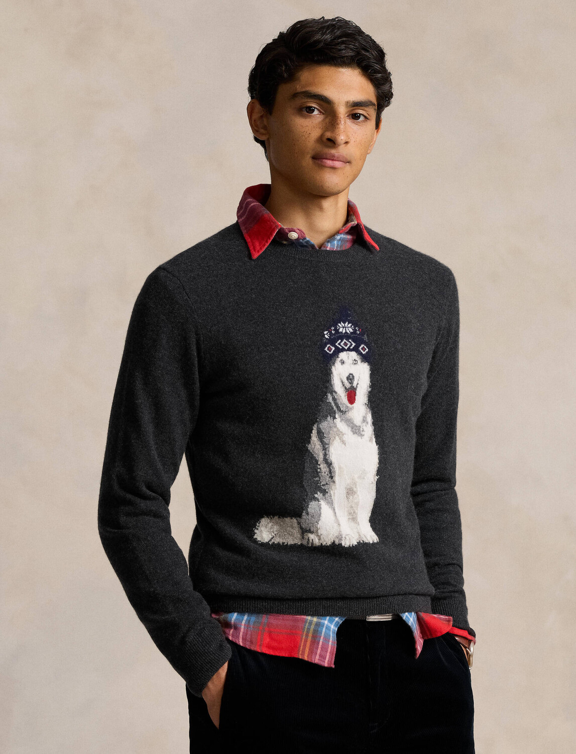 

Кашемировый свитер POLO RALPH LAUREN Regular Fit, серый