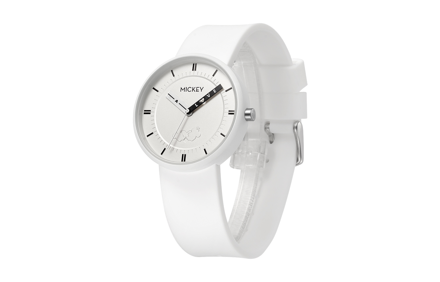 

Disney Часы Mickey Series Quartz Movement Silicone Strap Watch Unisex White Dial