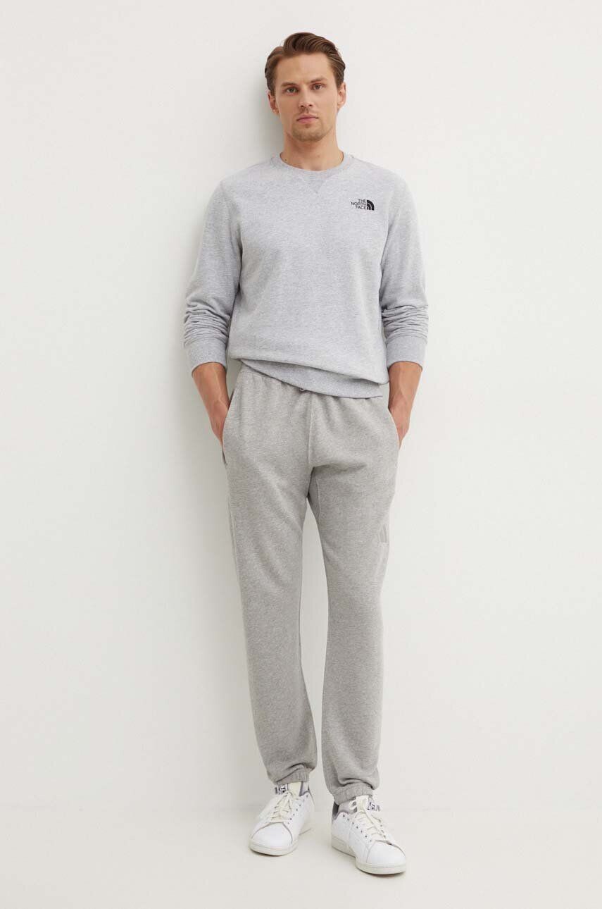 Хлопковые спортивные брюки adidas All SZN, серый — фото 3