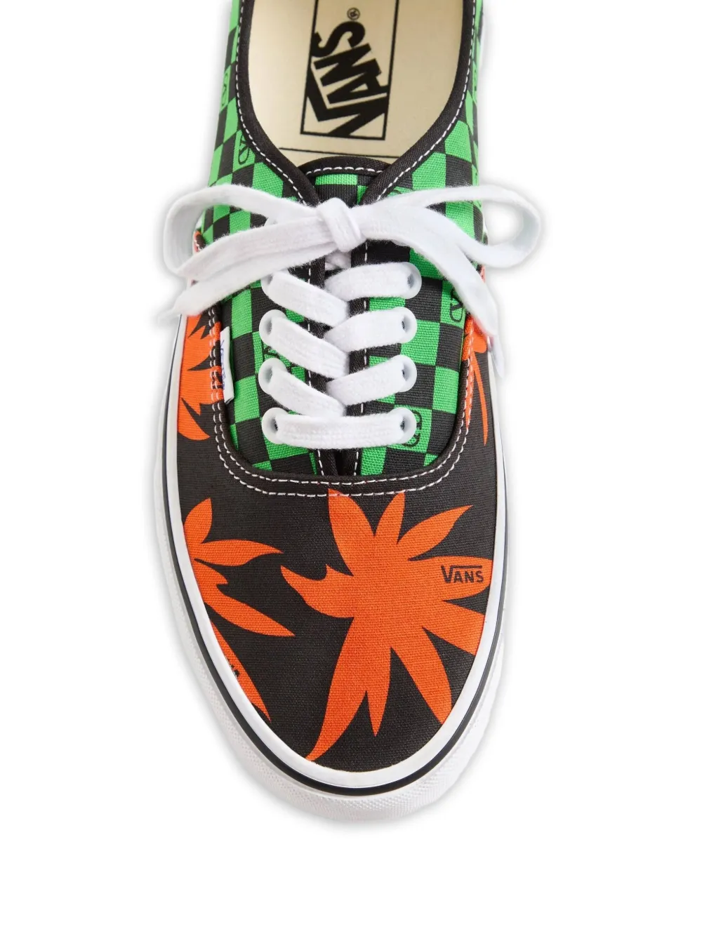 Клетчатые кроссовки из коллаборации с Valentino Garavani Vans, черный — фото 4