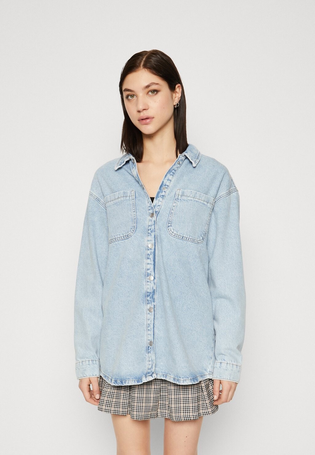 

Пальто Noisy May NMALVA SHACKET, цвет light blue denim
