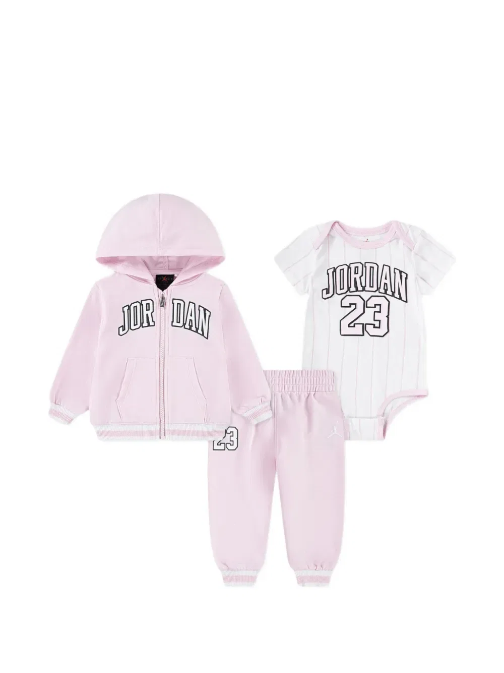Спортивный костюм с капюшоном Jordan Kids, розовый